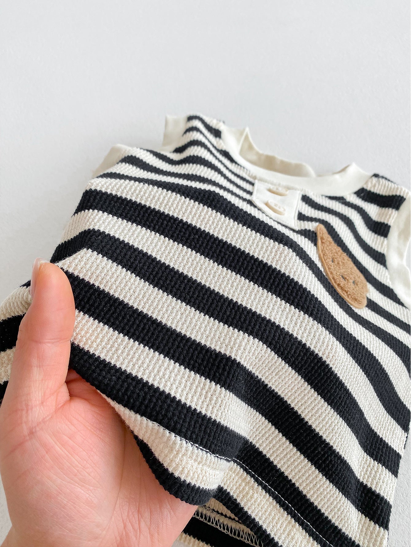 Nova Beach Bear - Streepjes T-Shirt & Korte Broek