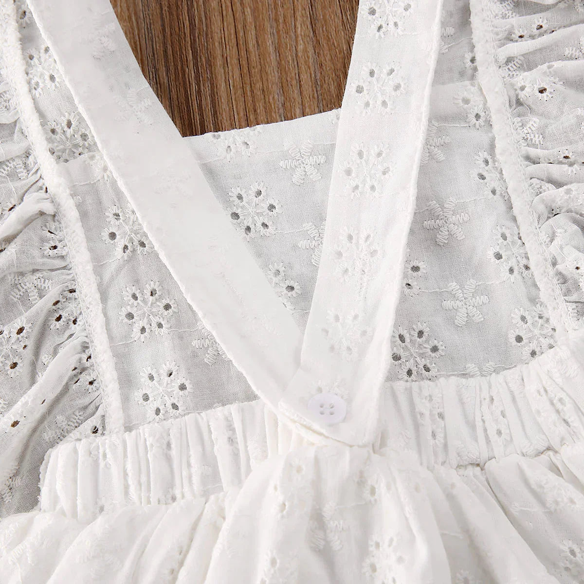 Princess Ruffles White Dress